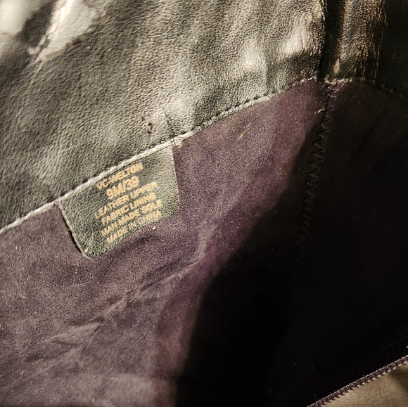 Vince camuto black leather motorcycle boots woman's size 39 - Picture 5 of 7